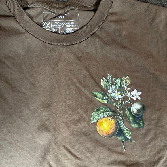 GLO GOD'S LOVE OVERCOMES Bear Good Fruit Unisex T-Shirt 2x Brown - Picture 2 of 5